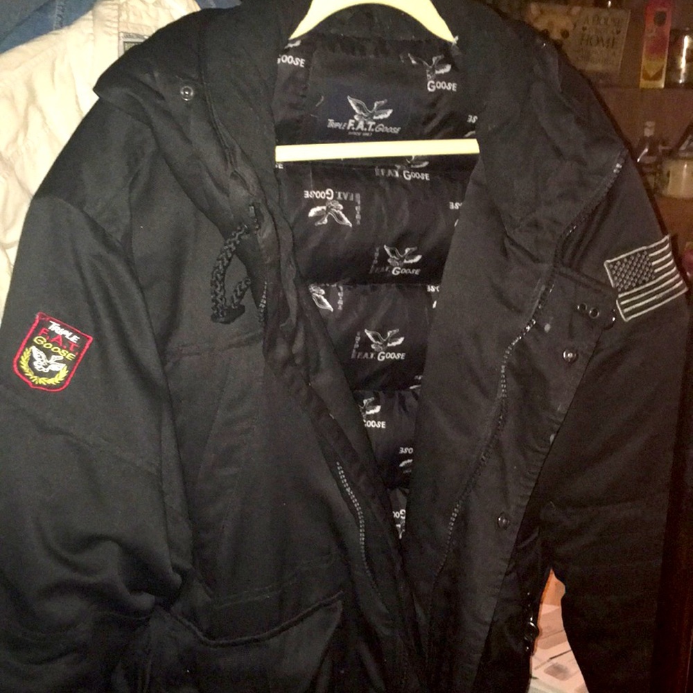 A Triple F.A.T. Luxury men’s down bomber jacket